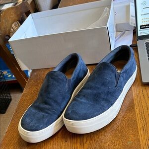 Women's Navy Slip-On Sneakers